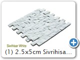 (1) 2.5x5cm Sivrihisar White