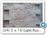 (34) 5 x 10 Light Rustic Fileli