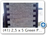(41) 2,5 x 5 Green Pearl