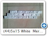 (44)5x15 White  Mermer