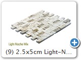 (9) 2.5x5cm Light-Noche Mix